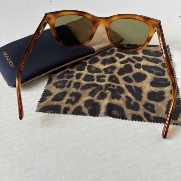 Veronica Beard Jane Square Frame Sunglasses Honey NWB main image 7